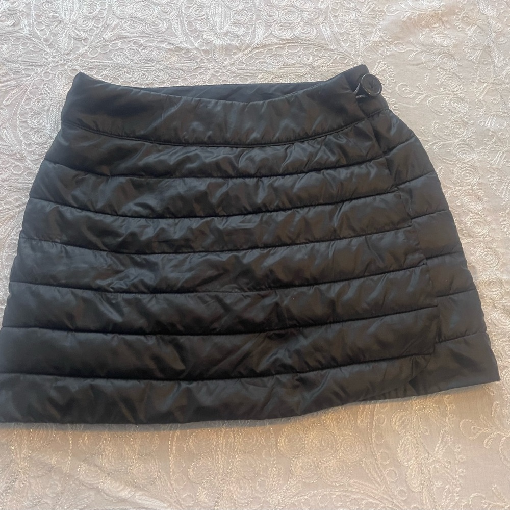 EUC Columbia Black Quilted Youth Snow/Winter Skirt Sz S (8)